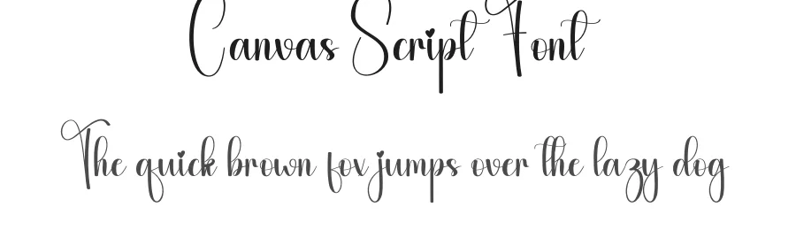 Canvas Script Font by andikastudio — Script Handwritten Font
