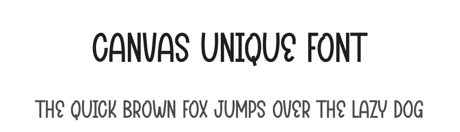 Canvas Unique Font by andikastudio — Script Handwritten Font
