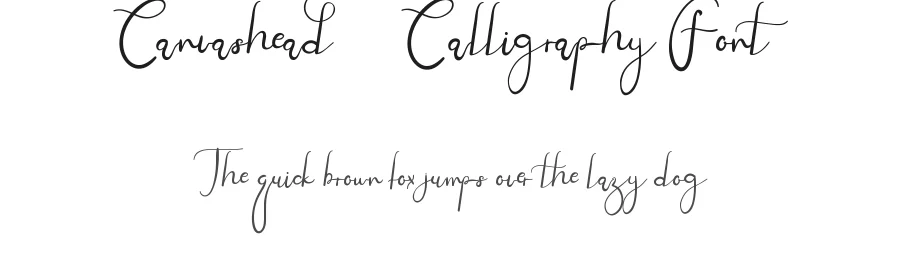 Canvashead Calligraphy Font by edricstudio — Script Handwritten Font
