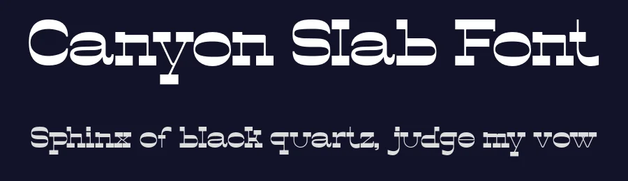 Canyon Slab Font by HipFonts — Slab Serif Font — thumbnail 2
