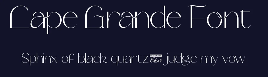 Cape Grande Font by edricstudio — Decorative Font — thumbnail 2