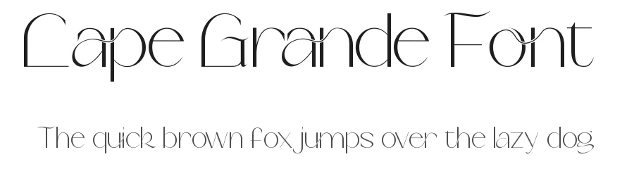 Cape Grande Font by edricstudio — Decorative Font