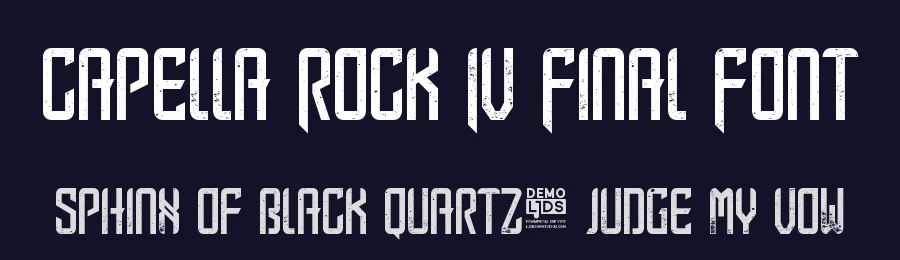 Capella Rock IV Final Font by LJ-Design Studios — Display Font — thumbnail 2