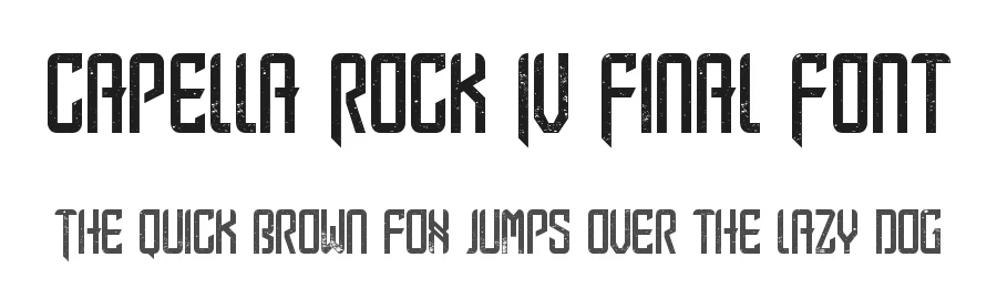 Capella Rock IV Final Font by LJ-Design Studios — Display Font