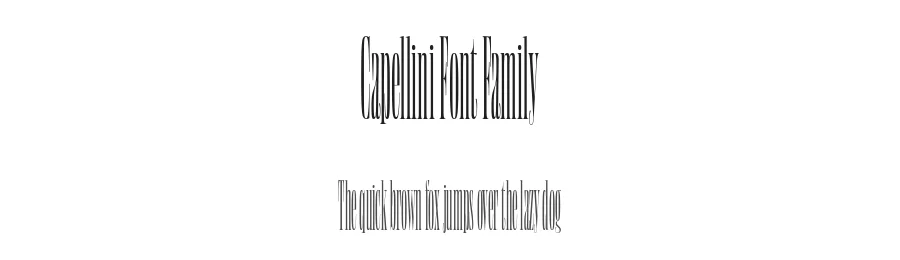 Capellini Font Family by Show Me Fonts — Serif Font
