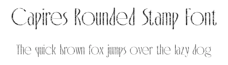 Capires Rounded Stamp Font by craftsupplyco — Sans Serif Font