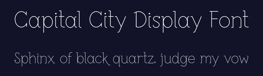 Capital City Display Font by Erik Studio — Display Font — thumbnail 2