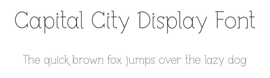Capital City Display Font by Erik Studio — Display Font
