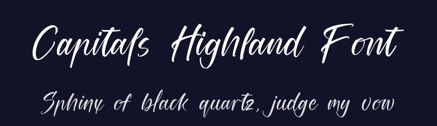 Capitals Highland Font by stylishtype.co — Script Handwritten Font — thumbnail 2