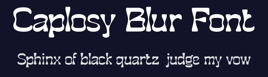 Caplosy Blur Font by craftsupplyco — Display Font — thumbnail 2