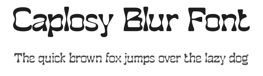 Caplosy Blur Font by craftsupplyco — Display Font