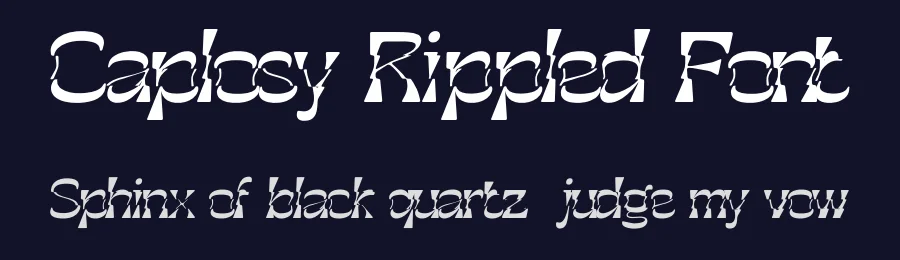 Caplosy Rippled Font by craftsupplyco — Display Font — thumbnail 2
