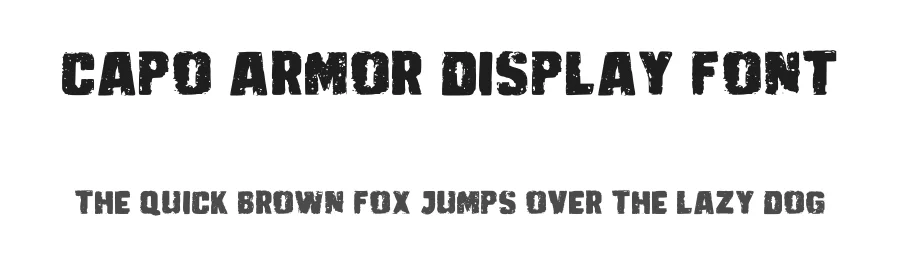 Capo Armor Display Font by Krakograff — Display Font