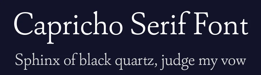 Capricho Serif Font by Hoftype — Serif Font — thumbnail 2