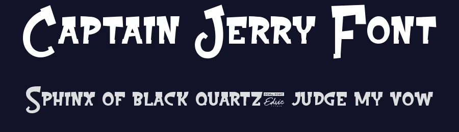Captain Jerry Font by edricstudio — Display Font — thumbnail 2