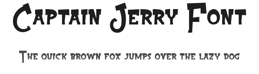Captain Jerry Font by edricstudio — Display Font