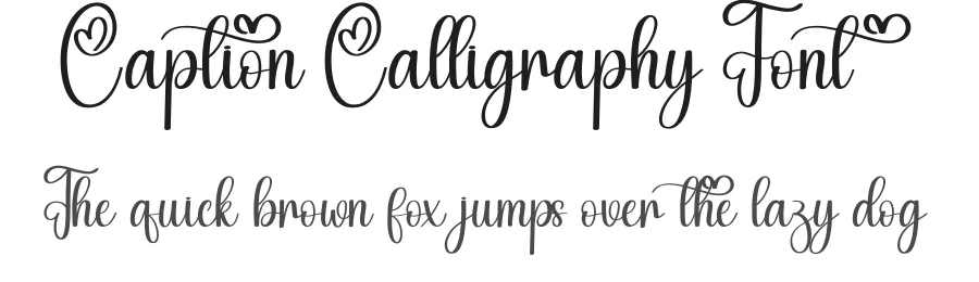 Caption Calligraphy Font by creativeletter — Script Handwritten Font