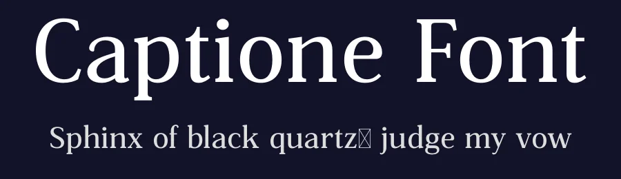 Captione Font by Zafara — Serif Font — thumbnail 2