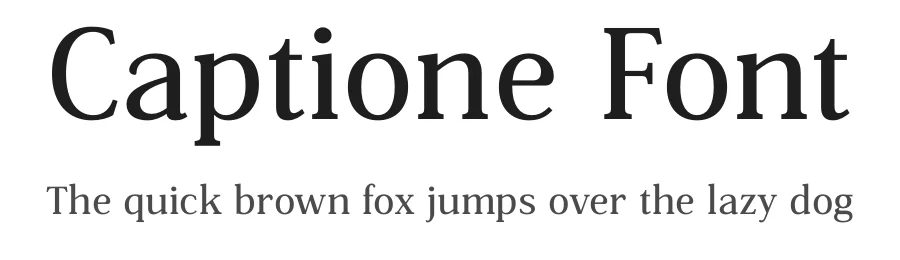 Captione Font by Zafara — Serif Font