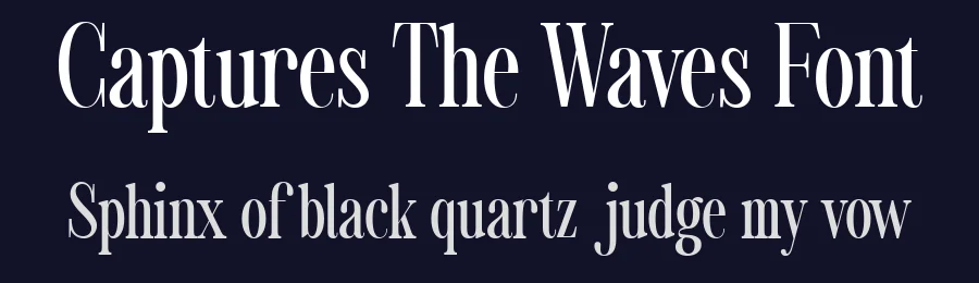 Captures The Waves Font by pentagonistudio — Serif Font — thumbnail 2