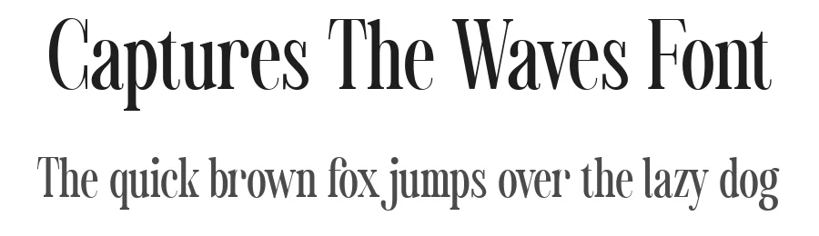 Captures The Waves Font by pentagonistudio — Serif Font