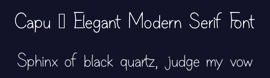 Capu – Elegant Modern Serif Font by AstutiStudio — Serif Font — thumbnail 2