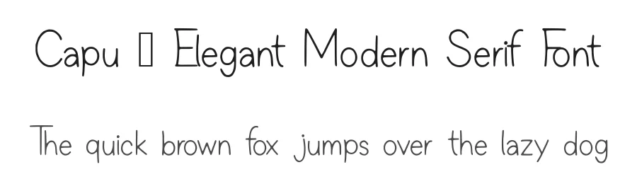 Capu – Elegant Modern Serif Font by AstutiStudio — Serif Font