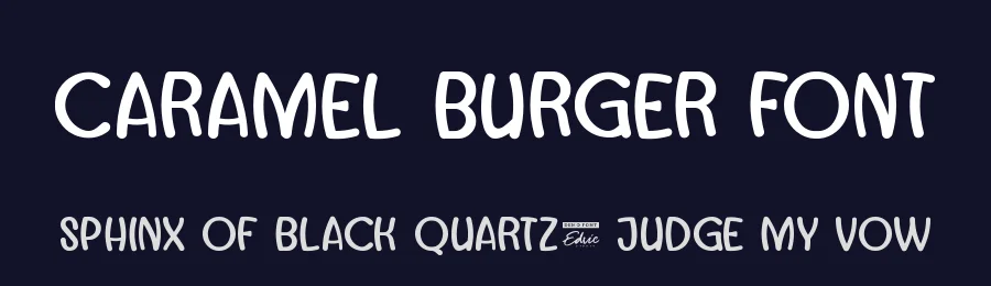 Caramel Burger Font by edricstudio — Display Font — thumbnail 2