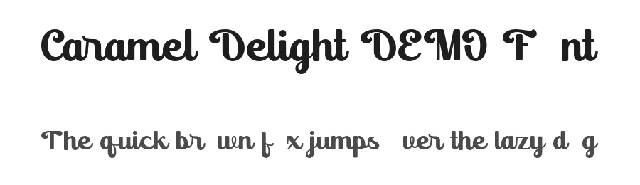 Caramel Delight DEMO Font by Fontliner — Display Font