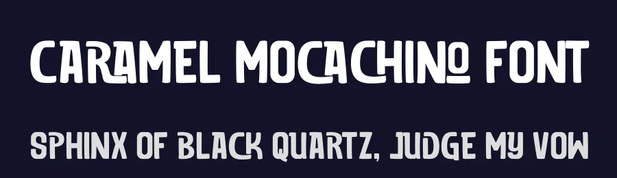 Caramel Mocachino Font by Maknastd — Display Font — thumbnail 2