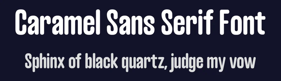 Caramel Sans Serif Font by Hugo Lopez — Sans Serif Font — thumbnail 2