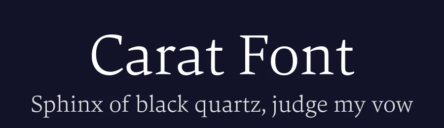 Carat Font by Hoftype — Serif Font — thumbnail 2