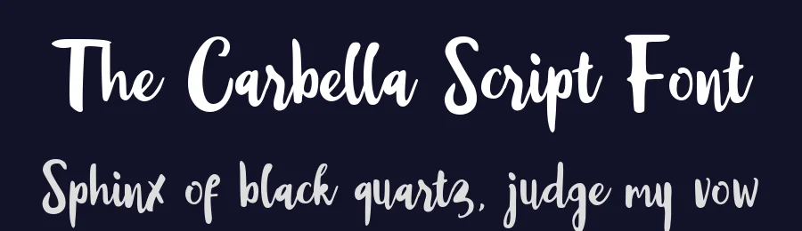 The Carbella Script Font by Typeface — Script Handwritten Font — thumbnail 2