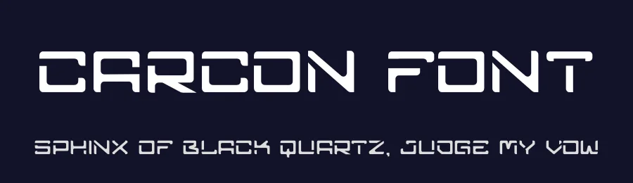 Carcon Font by hayoyuka8 — Display Font — thumbnail 2