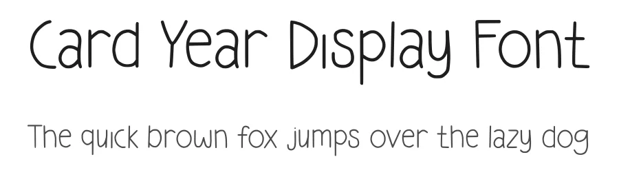 Card Year Display Font by Craftedtype — Display Font