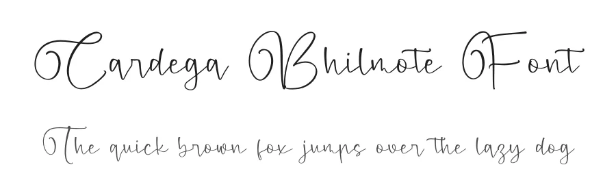 Cardega Bhilmote Font by letterfabric — Script Handwritten Font