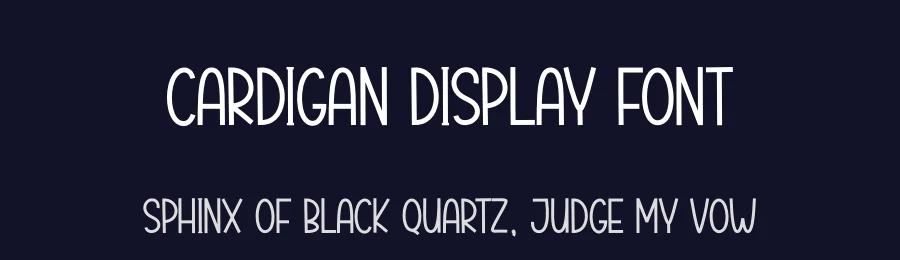 Cardigan Display Font by creativeletter — Display Font — thumbnail 2