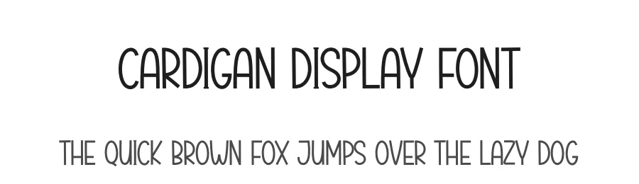 Cardigan Display Font by creativeletter — Display Font