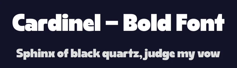 Cardinel – Bold Font by limitype — Display Font — thumbnail 2