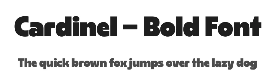 Cardinel – Bold Font by limitype — Display Font