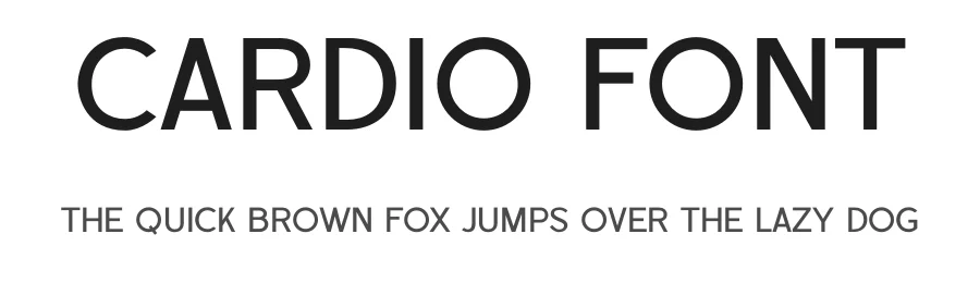 Cardio Font by TypeLogue — Sans Serif Font