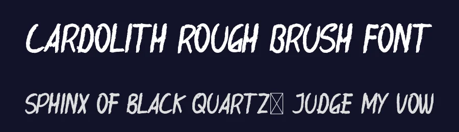 Cardolith Rough Brush Font by edricstudio — Script Handwritten Font — thumbnail 2