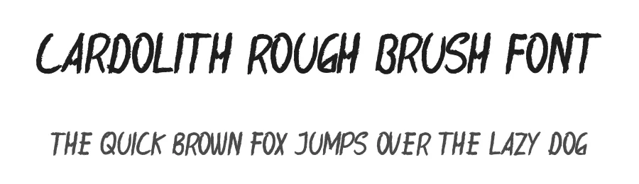 Cardolith Rough Brush Font by edricstudio — Script Handwritten Font