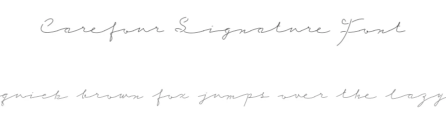 Carefour Signature Font by jetsmax — Script Handwritten Font