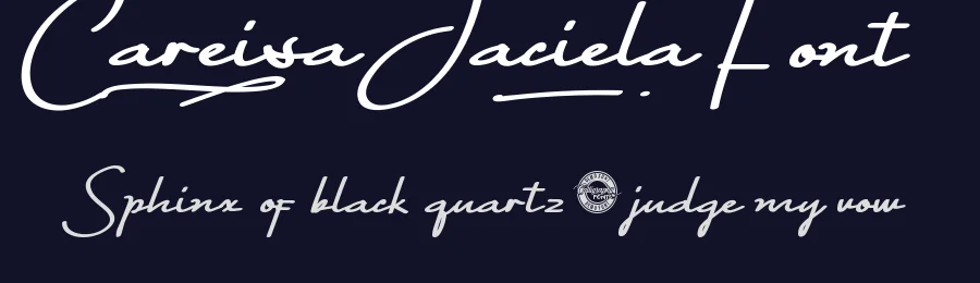 Careisa Jaciela Font by CalligraphyFonts.net — Script Handwritten Font — thumbnail 2