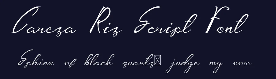 Careza Riz Script Font by IntrovArtZone — Script Handwritten Font — thumbnail 2