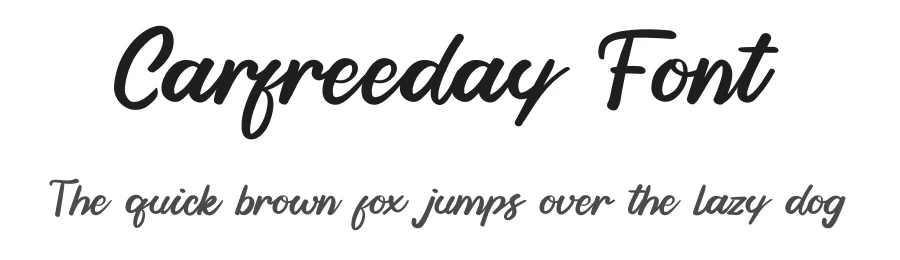 Carfreeday Font by kateengciu — Script Handwritten Font