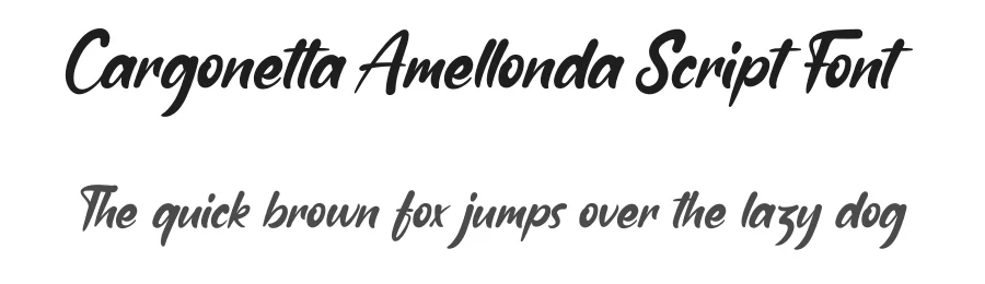 Cargonetta Amellonda Script Font by andikastudio — Script Handwritten Font