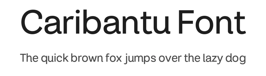 Caribantu Font by Lamatype β Sans Serif Font