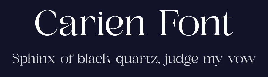 Carien Font by Rantautype — Serif Font — thumbnail 2